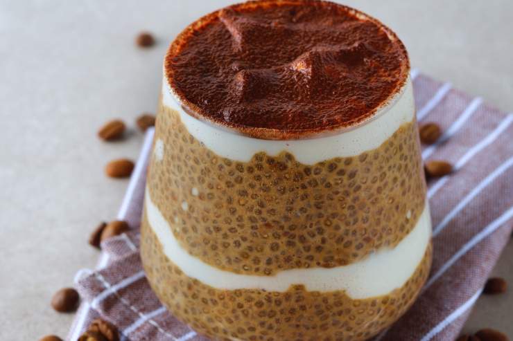 chia pudding tiramisù